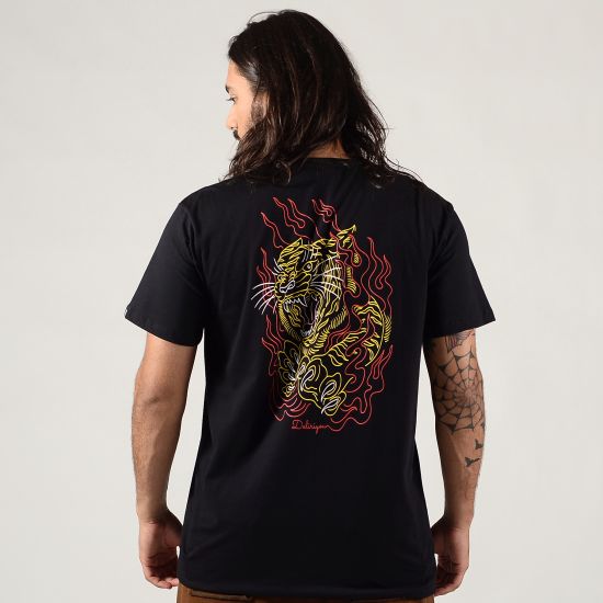 Camiseta Tiger Flames