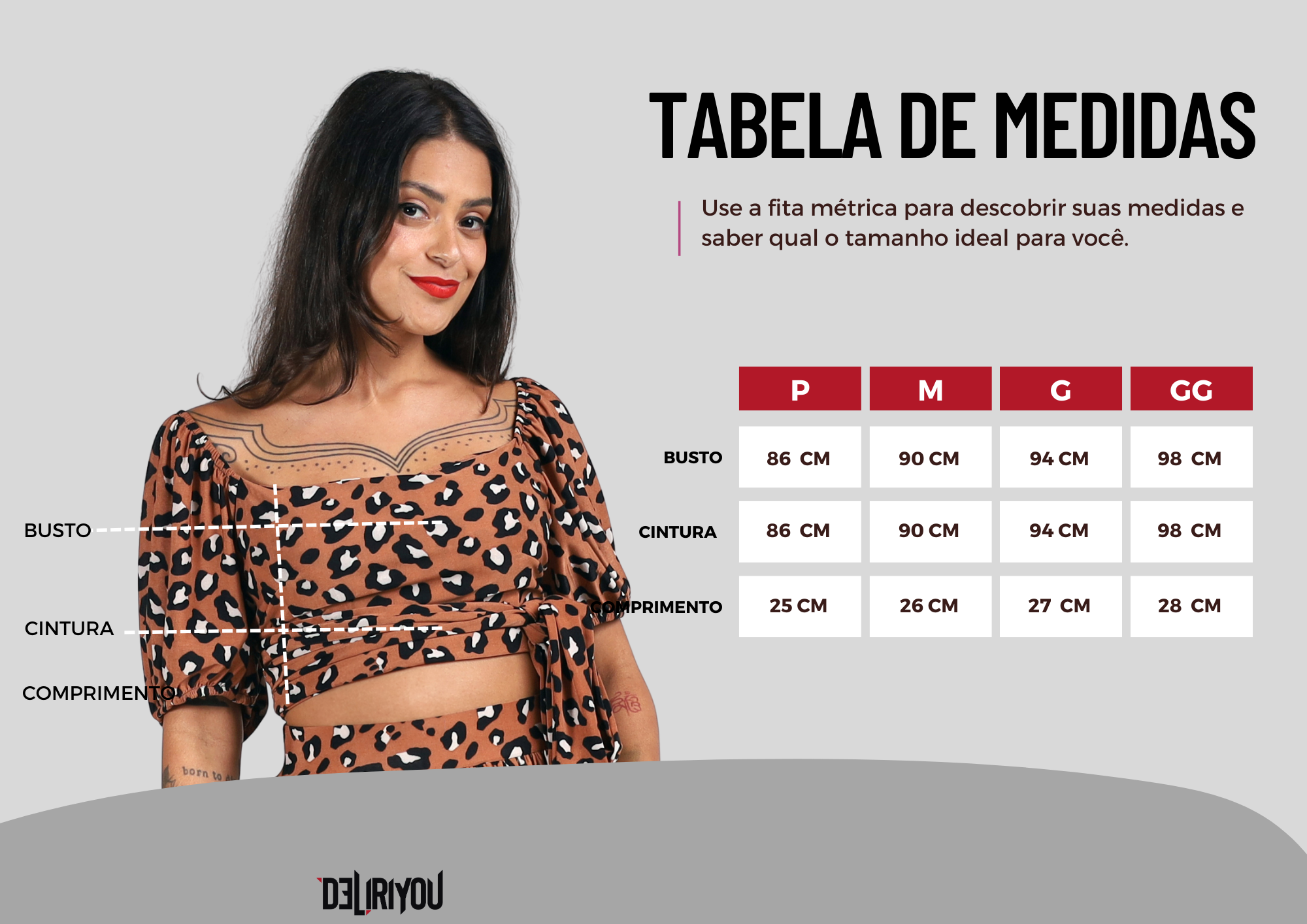 Tabela de medidas